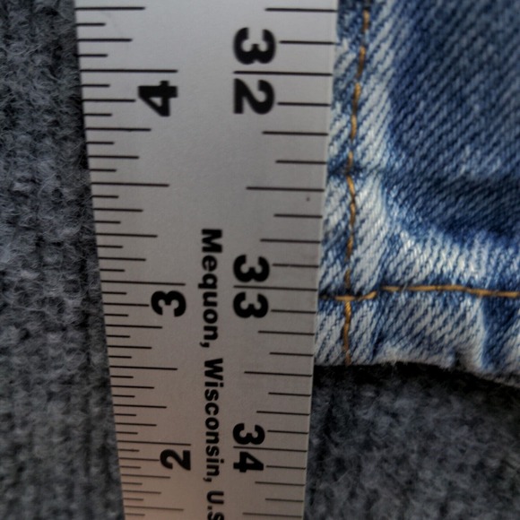 Levi's 516 Men's Straight Jeans Blue 38x34 5-Pocket Medium Wash Cotton - Picture 14 of 14